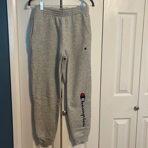 Champion sweatpants in grey size kids large